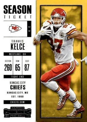 2017 Panini Contenders #68 Travis Kelce - Image 1 of 2