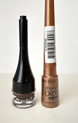 Lot of 2 Eye Makeup Milani Shadow Dips Goddess 02 & Amuse Gel Liner New - Image 1 of 3