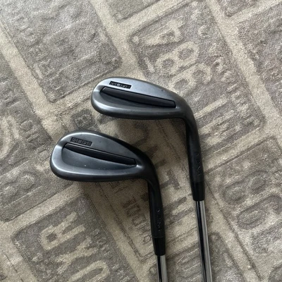 Ping Glide Black Wedge Set 54/ 60 Wedge Flex JZ Shafts. Used by Lee Westwood.  - Image 1 of 4