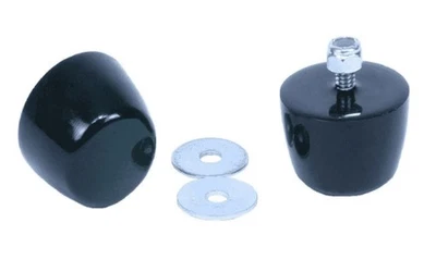 Daystar Front Black Hood Bumpers Kit for Jeep Wrangler JK TJ LJ Pair KJ71051BK - Image 1 of 3