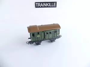 (1) 390 MARKLIN ANCIEN METAL HO WAGON COUVERT A ESSIEUX D.R.B. VERT N° 27.3.48 - Picture 1 of 7