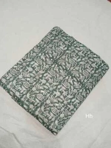 Bagru Sanganeri Floral Hand Block Print Running Cotton Voile Fabric By The Yard - Picture 1 of 7