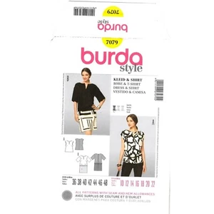 Burda 7079 Misses Dress & Shirt PLUS Sizes 10 - 22 sewing pattern Uncut - Picture 1 of 3