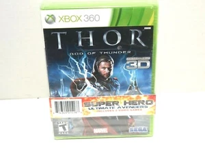 Thor & Iron Man 2 Super Hero Double Ultimate Avengers Xbox 360 - SEALED - Picture 1 of 2