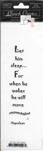QUICK QUOTES Seasons Change Vellum Strips 2.5x8.5 Huntin to Fishin Saying - Picture 1 of 1