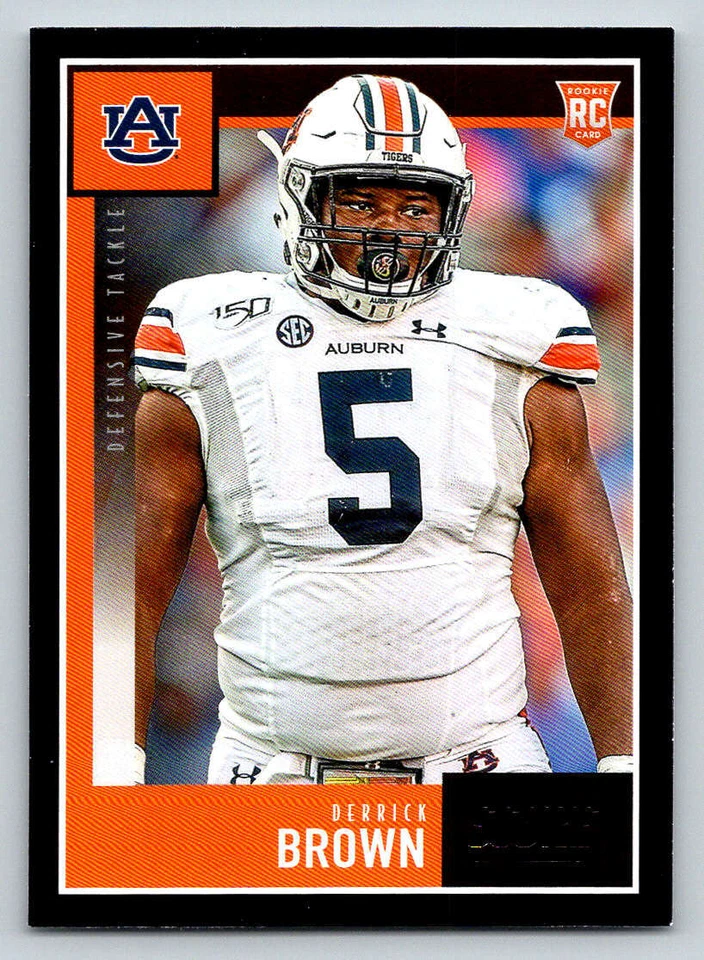 2020 Score Black #341 Derrick Brown (ref 218974) - Image 1 of 2