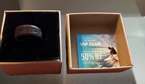 Alianza de silicona Kauai marrón oscuro talla 10 con caja - Imagen 1 de 2