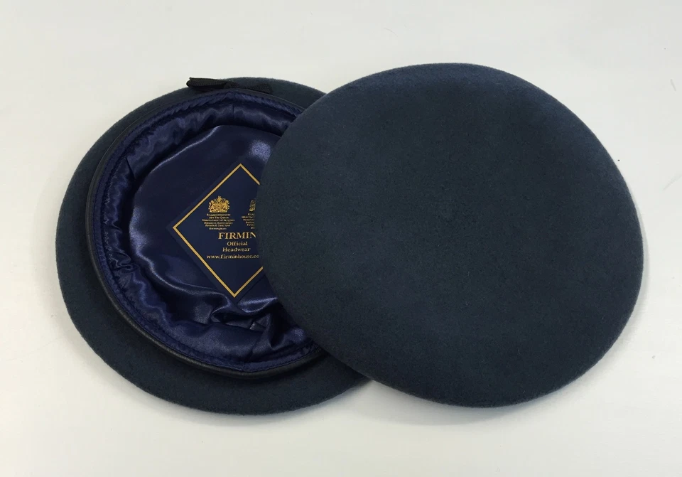 RAF Beret, Royal Air Force, Military, Leather, Silk Lined, Small Crown, Wool - Image 1 of 1