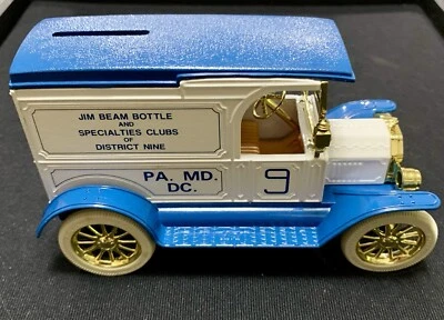 ERTL 1917 FORD MODELO T FURGONETA BANCO JIM BEAM BOTELLA Y ESPECIALIDADES #9 PA MD DC NY NJ Foto 1 de 4