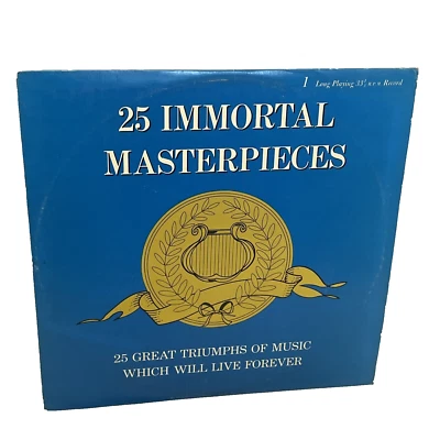 Unknown Artist 25 Immortal Masterpieces (Vinyl) Pickwick STBMN VG+ LP Record - Image 1 of 4