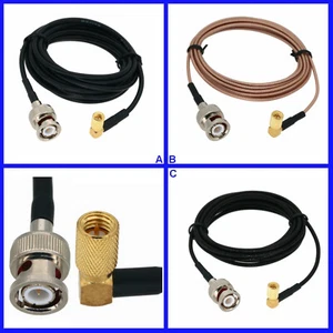 10-32 Microdot Elbow to BNC Ultrasonic Cable Flaw Detector Vibration Transducer - Picture 1 of 4