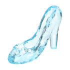Blue Glass Shoe Decoration for Party or Desktop