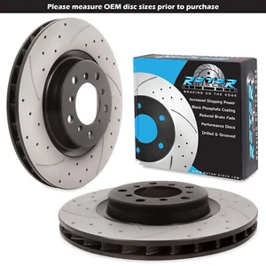 DISCOS DE FRENO DELANTEROS PERFORADOS RANURADOS VENTILADOS 325mm para BMW SERIE 3 E46 M3 3.2 00-06 - Imagen 1 de 7