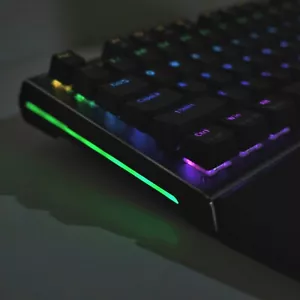 Clavier de jeu rétroéclairé mécanique RGB marron Newmen GM101 neuf et scellé - Photo 1/21