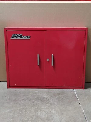 MAC TOOLS, Wall Cabinet MBWC w/ locking key and mounting hardware, Vintage NICE! - Image 1 of 2