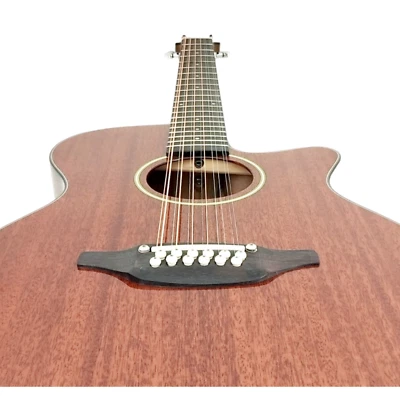 Haze 12 String Acoustic Guitar Mahogany/Sapele Body, SDG82712CEQSM - Image 1 of 4