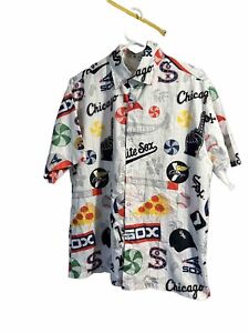 Chicago White Sox Hawaiian Shirt Short Sleeve Button Beggars Pizza SGA 2019 XL