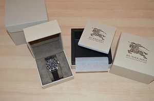 Burberry Utilitarian GMT Swiss BU7854 Schwarz Leder Herren Sportuhr 42MM* - Bild 1 von 11