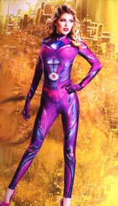 Mujer Sexy ROSA Power Ranger Body Halloween Purim Disfraz S M L 4 6 14 NUEVO - Imagen 1 de 1