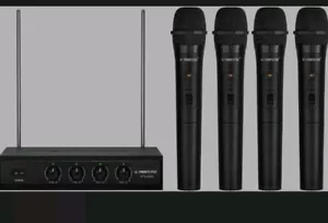 Phenyx Pro PTV-2000 Sistema Microfonico Wireless VHF Frequenza Fissa 4 Canali - Foto 1 di 5