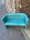 2-Seater Reception / Pub Sofas (1 Brown 2 Teal Avai) Easily Wiped Down 127X 65Cm