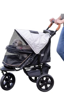 Pet Gear No-Zip AT3 Pet Stroller for Cats/Dogs, Zipper less Entry Summit Gray - Image 1 of 4