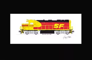Santa Fe Kodachrome GP35 11"x17" stampa opaca firmata Andy Fletcher - Foto 1 di 1