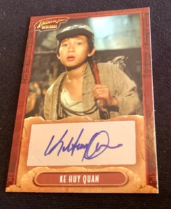 2008 INDIANA JONES TOPPS HERITAGE KE HUY QUAN AUTOGRAPH AUTO CARD GOONIES - Picture 1 of 2