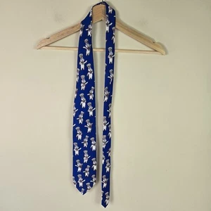 Vintage Ralph Marlin Tie Mens Pillsbury Doughboy Chef Print Novelty 90s Necktie - Picture 1 of 9