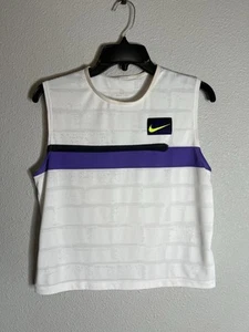 Nike Court Slam Tanktop Damen Medium mehrfarbig gestreift Tennis US Open Sport - Bild 1 von 4
