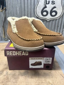 RedHead Miles Slippers Men's 11M Cognac Brown Suede 4039249 - Picture 1 of 10