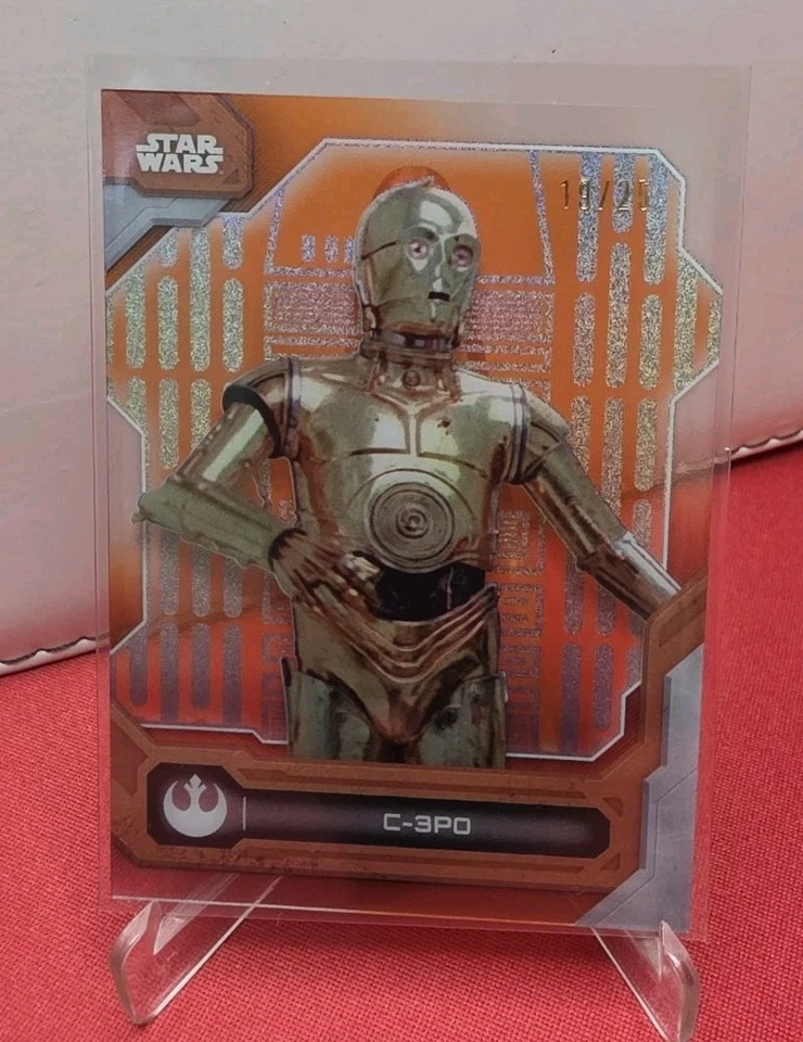 Topps Star Wars High Tek 2024 C-3PO /25 Orange Hyperspace #17 - Bild 1 von 2