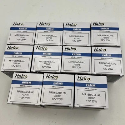 11-Pack HALCO MR16 BAB/L/AL  (70700) 12V 20W Light Bulb.   NEW - Image 1 of 4