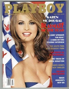 PLAYBOY MAGAZINE JULY 1998 KAREN MC DOUGAL W/CENTREFOLD VERYGOOD/CONDITION  - Picture 1 of 3