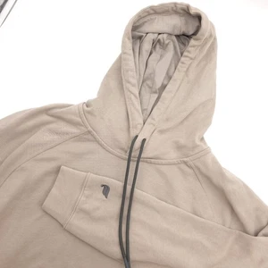 Men’s Fabletics The Lightweight Go-To Hoodie Beige Zip Pockets Size XXL - Picture 1 of 9
