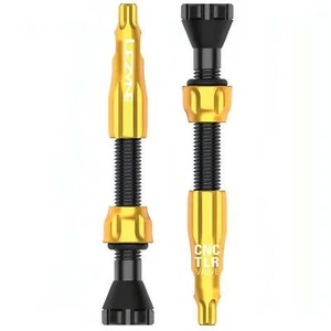 Lezyne CNC Tubeless Valve 44mm Gold Cycling Bike Ride Lightweight - Picture 1 of 1