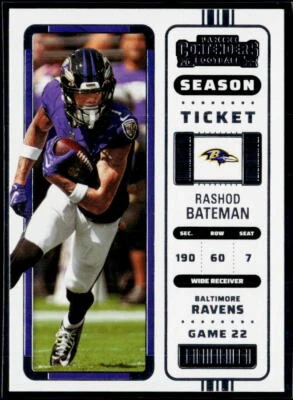 2022 Panini Contenders Rashod Bateman #6 - Image 1 of 2