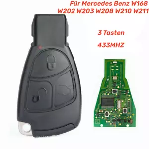3 Tasten 433MHz Auto Schlüssel Für Mercedes Benz W168 W202 W203 W208 W210 W211 - Bild 1 von 5