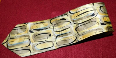 JERRY GARCIA ARCHES EDICIÓN LIMITADA AMARILLO/NEGRO DISEÑO ABSTRACTO CORBATA - CORBATAS. Foto 1 de 3