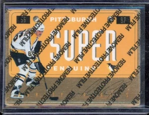 1996-97 Leaf Preferred Vanity Plates Gold #6 Mario Lemieux - Picture 1 of 2