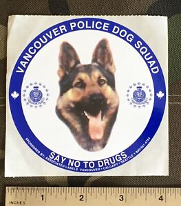 Vancouver Police Dog Squad Sticker