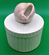 New ListingFitz & Floyd Box Pink Shell Trinket Box Lid Conch Conque 1981