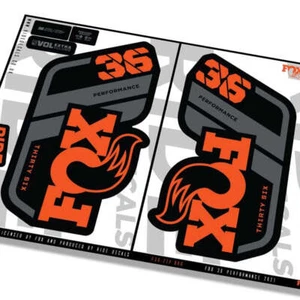 Fox 36 Performance 2021 Fork Decals - Orange - Licensed by Fox - Picture 1 of 4
