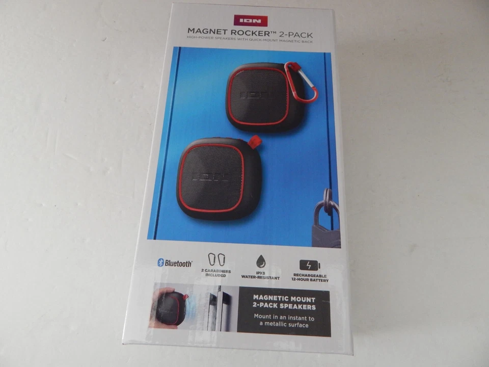 ION Magnet Rocker 2-pack Portable bluetooth speakers