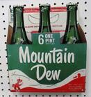 Mountain Dew Pint Bottle Sign Metal Tickle Yore Innards Hillbilly Style Soda