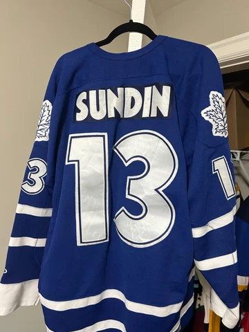 Sundin Toronto Maple Leafs pro player vintage XL jersey Cover