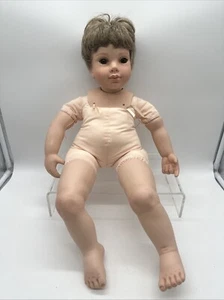 Vtg Porcelain Girl Baby Doll 24” Crafting Doll Bell Ceramics Theresa Lobue 1997 - Picture 1 of 15