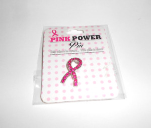 Stick Pin, pink power breast cancer awareness