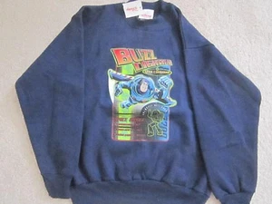 Vintage Disney store Kids Sweatshirts buzz lightyear of star command New 6/6X - Picture 1 of 4