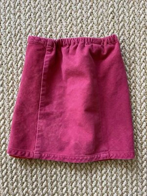 Тонкая вельветовая ярко-розовая юбка без застежек для девочек Ralph Lauren размер 4 - Изображение 1 из 4